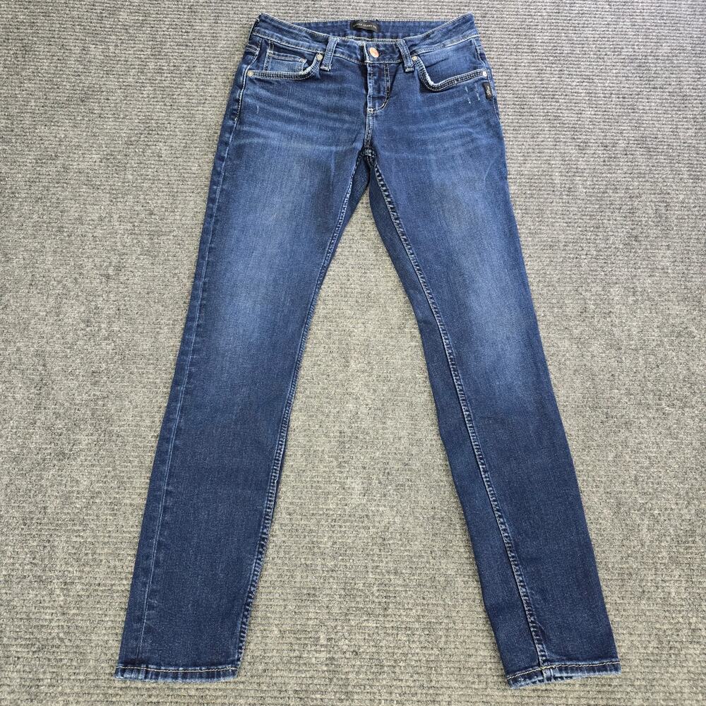 Silver Jeans Co Boyfriend Jeans Womens 27x29 Blue Stretch Denim